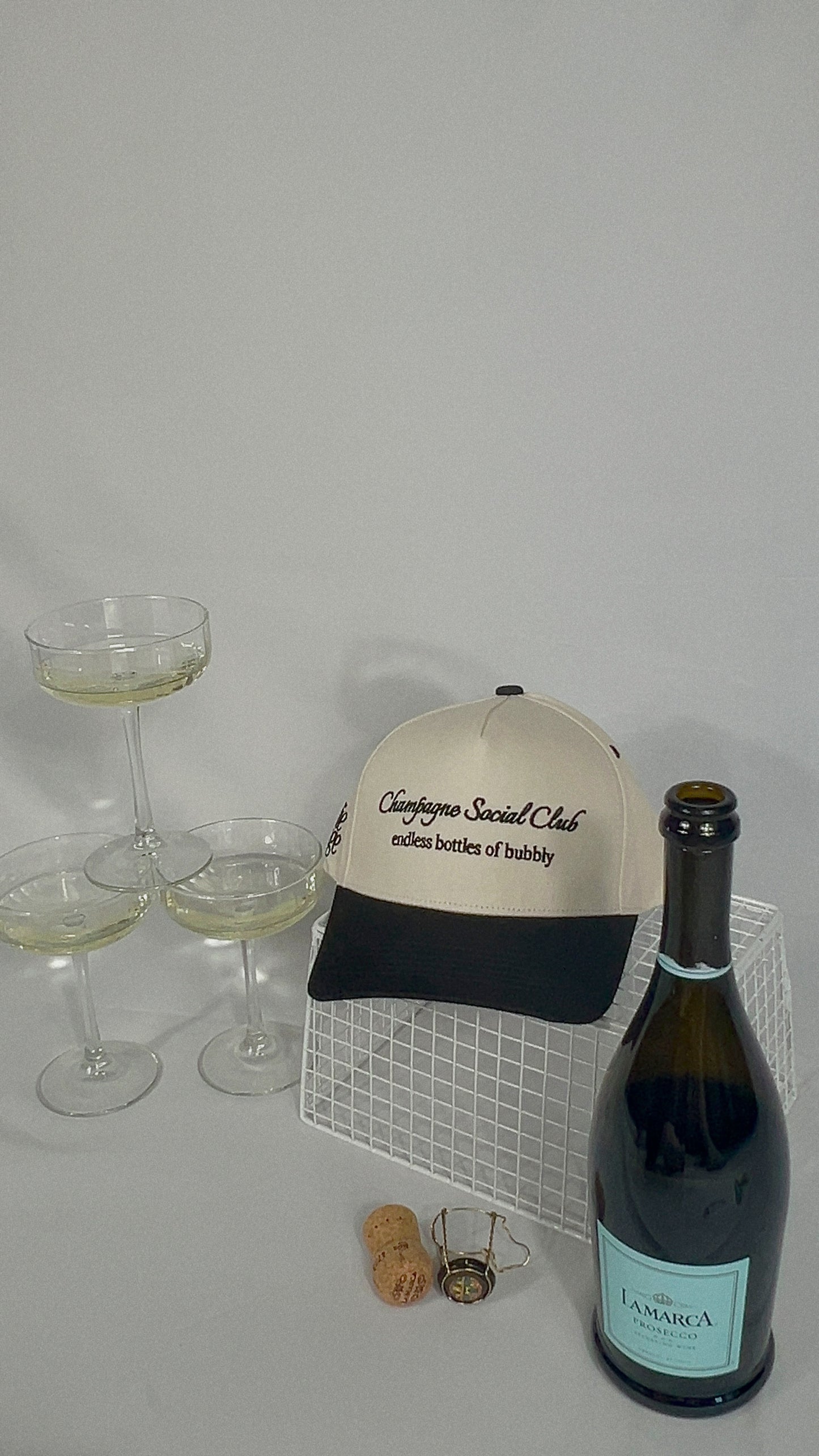 “Champagne Social Club” Trucker Hat