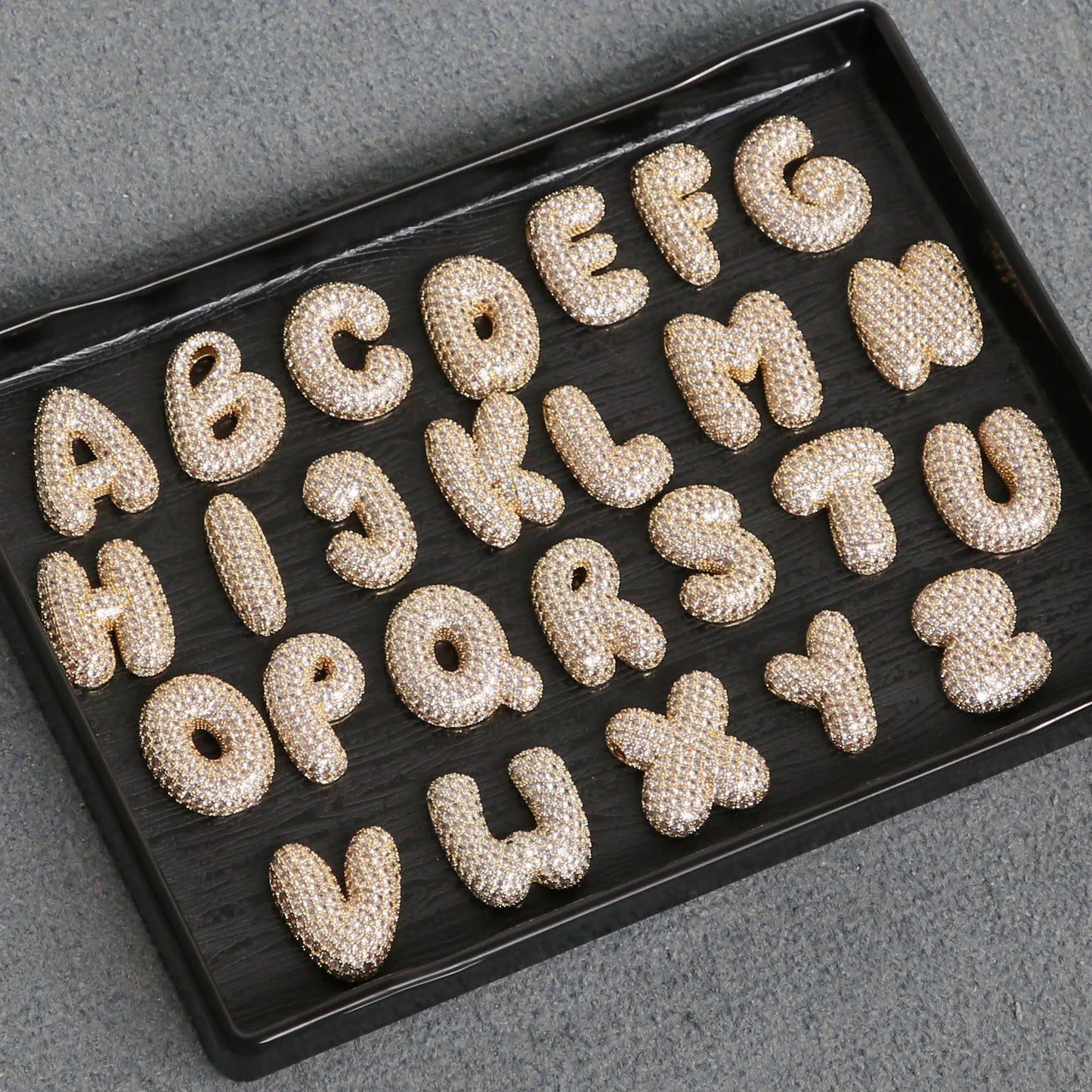 Chunky Bubble Letter Necklace