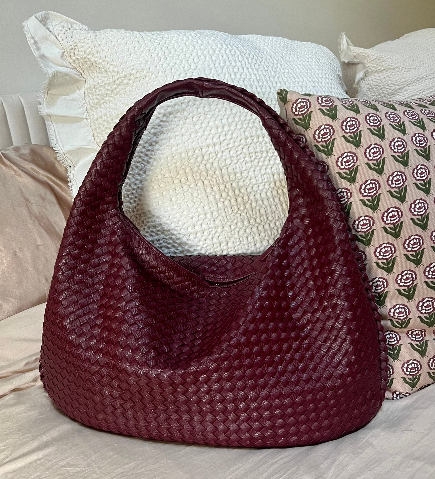 Jackie Woven Leather Bag