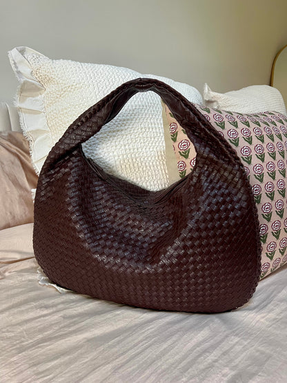 Jackie Woven Leather Bag